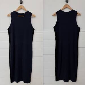 Women’s Athleta Sunstream Colorblock MIDI Dress Navy Size M